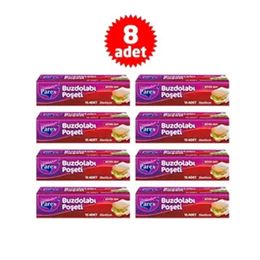 Parex 8 Adet 30x45 cm Büyük Boy Buzdolabı Poşeti