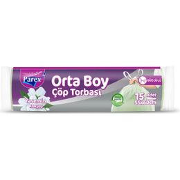 Parex Büzgülü Yasemin Kokulu Orta Boy 15'li 55 x 60 cm Çöp Poşeti