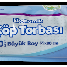 Parex Ekonomik 65x80 cm Büyük Boy 10 Adet Çöp Torbası