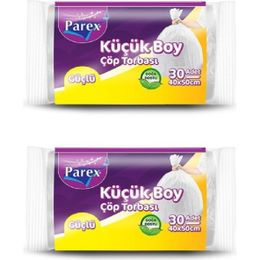Parex Güçlü Küçük Boy 40x50 cm 2x30 Adet Çöp Torbası