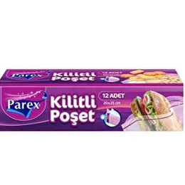 Parex Kilitli 12 Adet Küçük Poşet