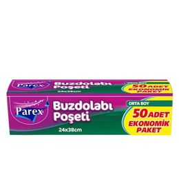 Parex Orta Boy 50 Adet 24x38 cm Buzdolabı Poşeti