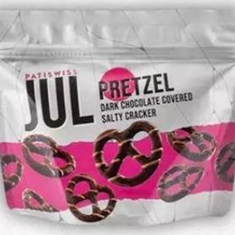 Patiswiss 110 gr Jul Pretzel Bitter Çikolata Kaplı Tuzlu Kraker