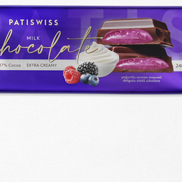 Patiswiss 240 gr Orman Meyveli Yoğurtlu Krema Dolgulu Sütlü Çikolata