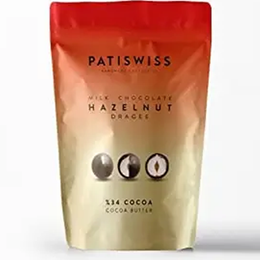 Patiswiss 80 gr Sütlü Çikolata Kaplı Fındık Draje