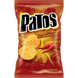Patos 8 Adet x 109 gr Acı Baharat Aromalı Çeşnili Mısır Cipsi