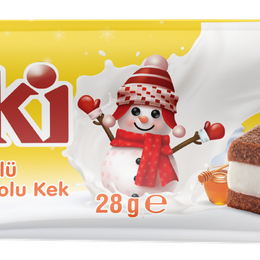 Peki 28 gr Ballı Sütlü Dolgulu Kakaolu Kek