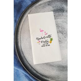 Pekshop 20'li Bachelorette Party Flamingo Konuşan Kağıt  Sunum Peçetesi