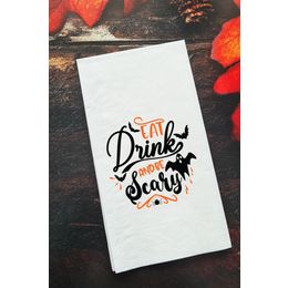 Pekshop 20'li Cadılar Bayramı Eat Drink And Be Scary Konuşan Kağıt Sunum Peçetesi