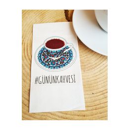 Pekshop 20'li Günün Kahvesi Yazılı Kahve Sunum Peçetesi