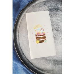 Pekshop 20'li Happy Birthday Cake Konuşan Kağıt Sunum Peçetesi