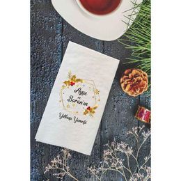 Pekshop 20'li İsme Özel Yılbaşı Sofrası Sunum Peçetesi