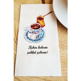 Pekshop 20'li Kahve Bahane Sohbet Şahane Sunum Peçetesi