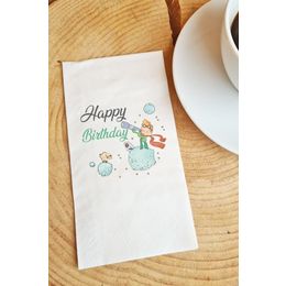 Pekshop 20'li Küçük Prens Happy Birthday Yazılı Kağıt  Sunum Peçetesi