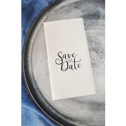 Pekshop 20'li Save The Date Konuşan Kağıt Sunum Peçetesi