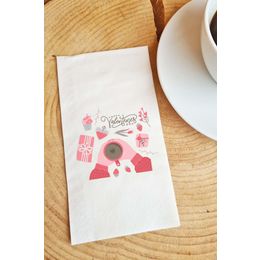 Pekshop 20'li Sevgiliye Happy Valentine's Day Yazılı Sevgililer Günü Konuşan Kağıt Sunum Peçetesi