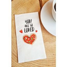 Pekshop 20'li Sevgiliye You Are So Loved Yazılı Sevgililer Günü Konuşan Kağıt Sunum Peçetesi