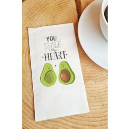 Pekshop 20'li Sevgiliye You Stole My Heart Yazılı Sevgililer Günü Konuşan Kağıt Sunum Peçetesi