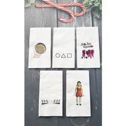 Pekshop 20'li Squid Game Konsept Konuşan Kağıt Peçete Paketi
