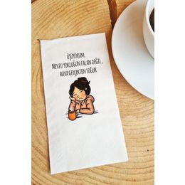 Pekshop 20'li Üşüyorum Hava Gerçekten Soğuk Yazılı Kağıt Sunum Peçetesi