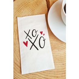 Pekshop 20'li XOXO Yazılı Sevgililer Günü Konuşan Kağıt Sevgiliye Sunum Peçetesi