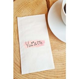Pekshop 20'li You Me Yazılı Sevgililer Günü Konuşan Kağıt Sevgiliye Sunum Peçetesi