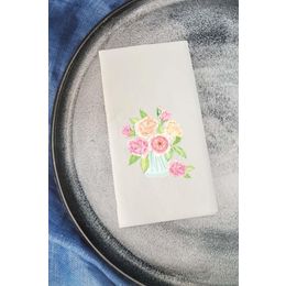 Pekshop Vazoda Soft Çiçekler Konuşan Peçete Sunum Peçetesi