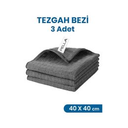 Pella 3'lü 40x40 cm Classic Mikrofiber Araba Cam Mutfak Temizlik Bezi