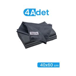 Pella Classic 40x60 cm 4'lü Antrasit Mikrofiber Temizlik Bezi