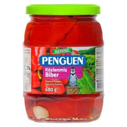 Penguen 680 gr Közlenmiş Biber Konservesi