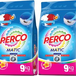 Perco Matik 2x9 kg Beyazlar ve Renkliler Toz Çamaşır Deterjanı