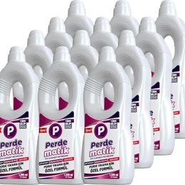 Perdematik 12x1200 ml Tül, Dantel ve Hassas Kumaşlar İçin Sıvı Perde ve Çamaşır Deterjanı