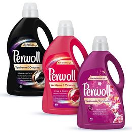 Perwoll 150 Yıkama 3x3 lt Renk Koruma Renkliler ve Siyahlar için Sıvı Deterjan