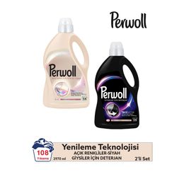 Perwoll 2,97 lt Siyah + 2,97 lt Beyaz Çamaşır Deterjanı