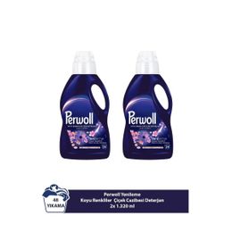 Perwoll 2x1485 ml Yenileme Koyu Renkliler Çiçek Cazibesi Çamaşır Deterjanı