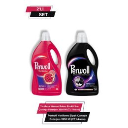 Perwoll 3950 ml Siyahlar + 3950 ml Renkliler Sıvı Çamaşır Deterjanı