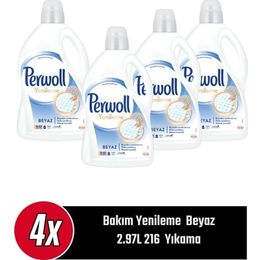 Perwoll 4x2.97 lt Yenileme & Onarım Beyaz Sıvı Çamaşır Deterjanı