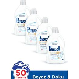 Perwoll 4x3 lt Hassas Beyaz ve Doku Sıvı Çamaşır Deterjanı
