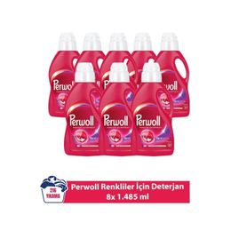 Perwoll 8x1485 ml Yenileme Renkliler için Sıvı Çamaşır Deterjanı