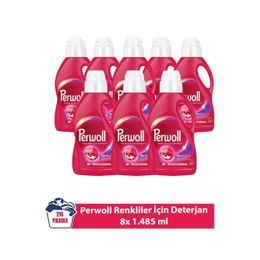Perwoll 8x1485 ml Yenileme Renkliler için Sıvı Çamaşır Deterjanı