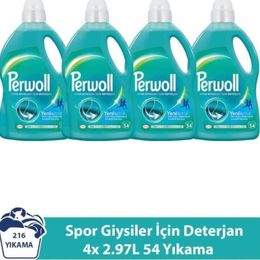 Perwoll Yenileme Spor Giysiler 4x2.97 lt Çamaşır Deterjanı