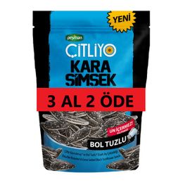 Peyman Çitliyo 3 x 120 gr Kara Şimşek Bol Tuzlu Siyah Ayçekirdeği