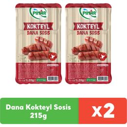 Pınar 2x215 gr Kokteyl Dana Sosis