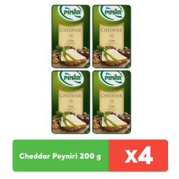 Pınar 4x200 gr Cheddar Dilimli Peynir