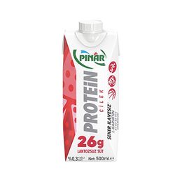 Pınar 500 ml Protein Çilek Laktozsuz Süt