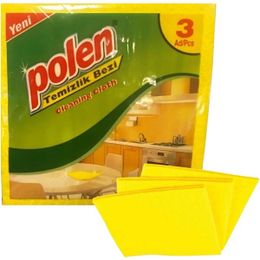 Polen 35x35 cm 20x3'lü Sarı Temizlik Bezi