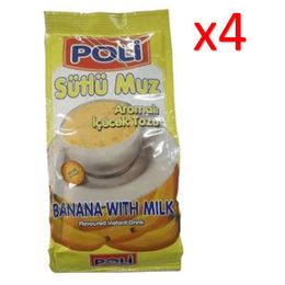 Poli 4x250 gr Sütlü Muz Aromalı İçecek Tozu