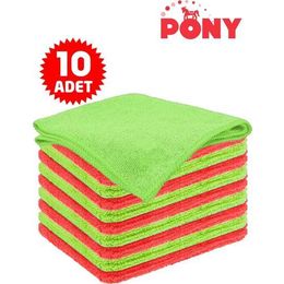 Pony 10'lu Mikrofiber Temizlik Bezi