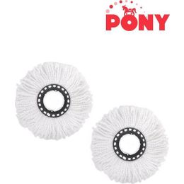 Pony 2 Adet Otomatik Temizlik Setlerine Uyumlu Mop Paspas