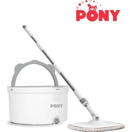 Pony Beyaz Temiz & Kirli Suyu Ayırma Özelliği Otomatik Temizlik Seti Mop Paspas
